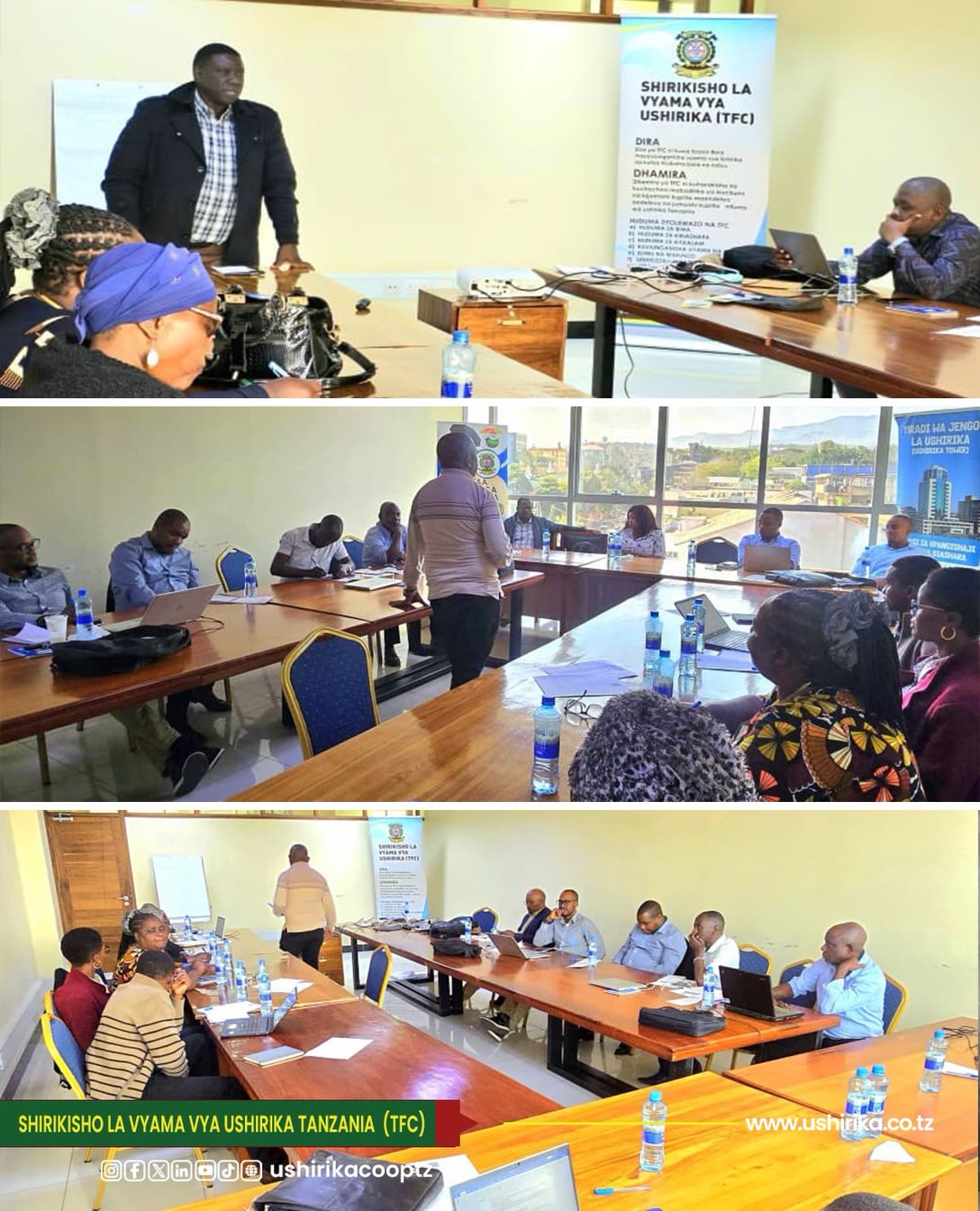 Co-operative managers and executives participate in training on project proposal writing techniques.